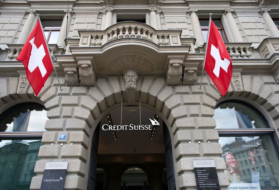 Credit Suisse Entrée de la banque Credit Suisse