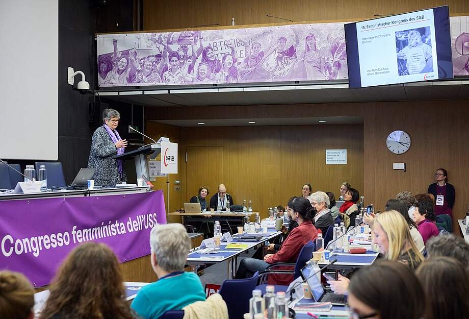 Ruth Dreifuss au Congrès féministe