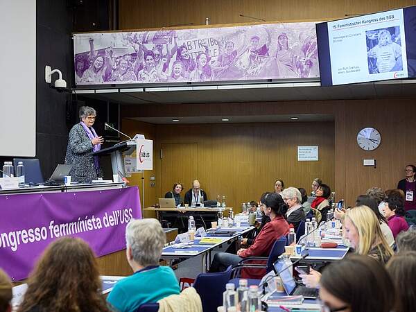 Ruth Dreifuss au Congrès féministe