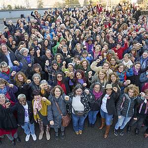 Les participantes au Congrès des femmes de l'USS 2021