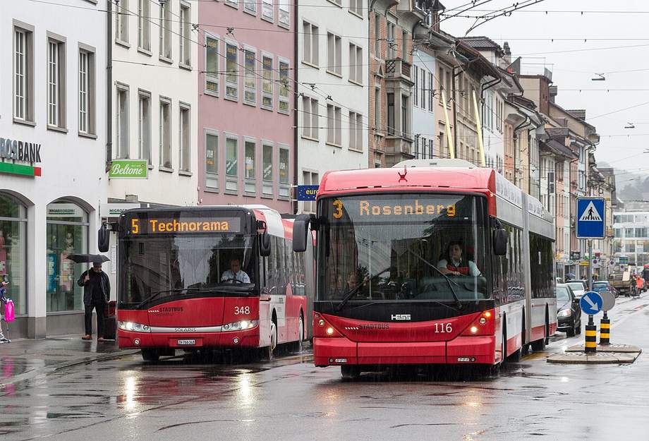 Des autobusses à Winterthur