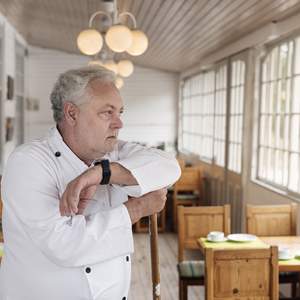 Cuisinier dans un restaurant