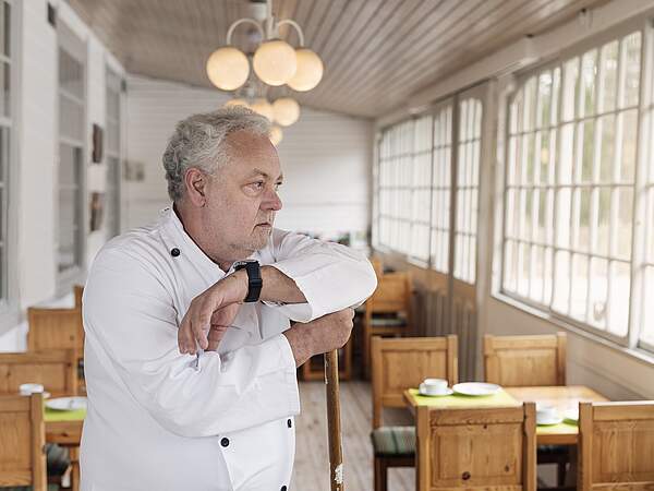 Cuisinier dans un restaurant