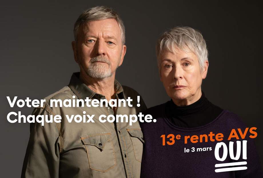 Chaque vote compte. OUI à la 13e rente AVS