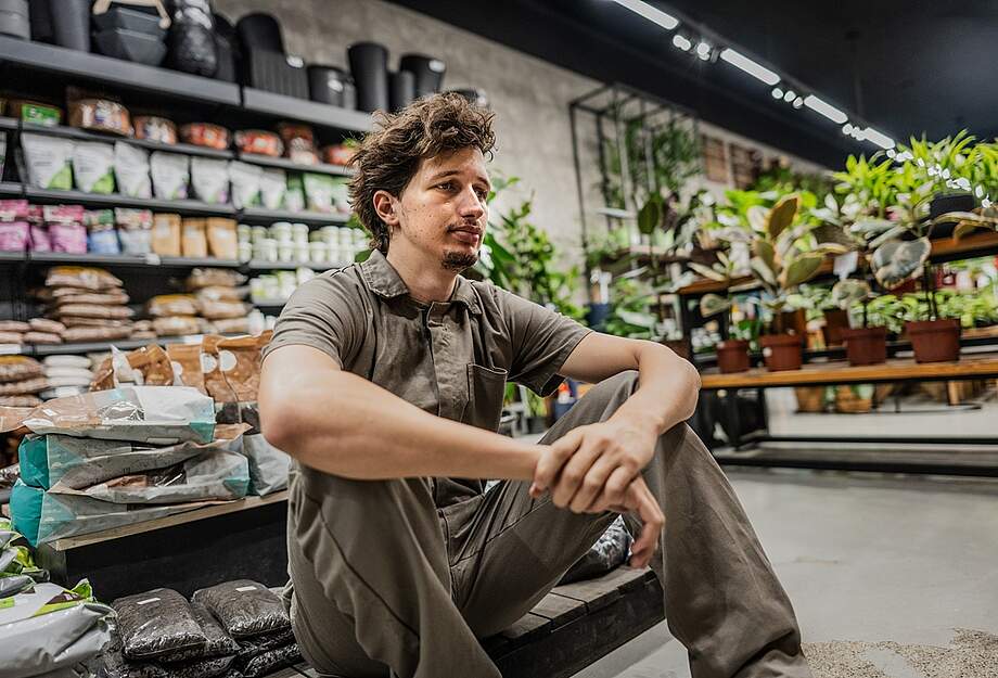 Un apprenti fatigué et stressé