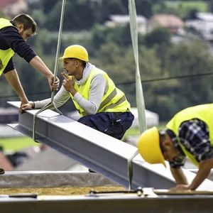 Ouvriers sur un chantier