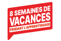 8 semaines de vacances pendant l'apprentissage