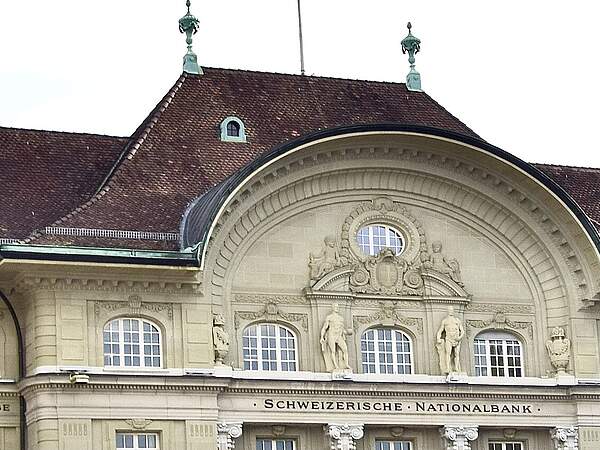 Vue extérieure de la Banque nationale à Berne