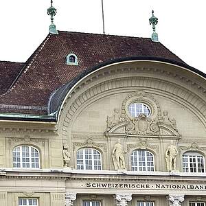 Vue extérieure de la Banque nationale à Berne