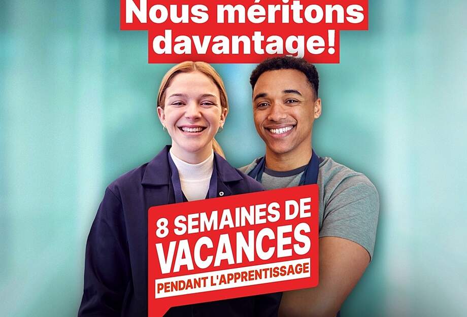 Nous méritions davantage ! 8 semaines de vacances pendant l'apprentissage