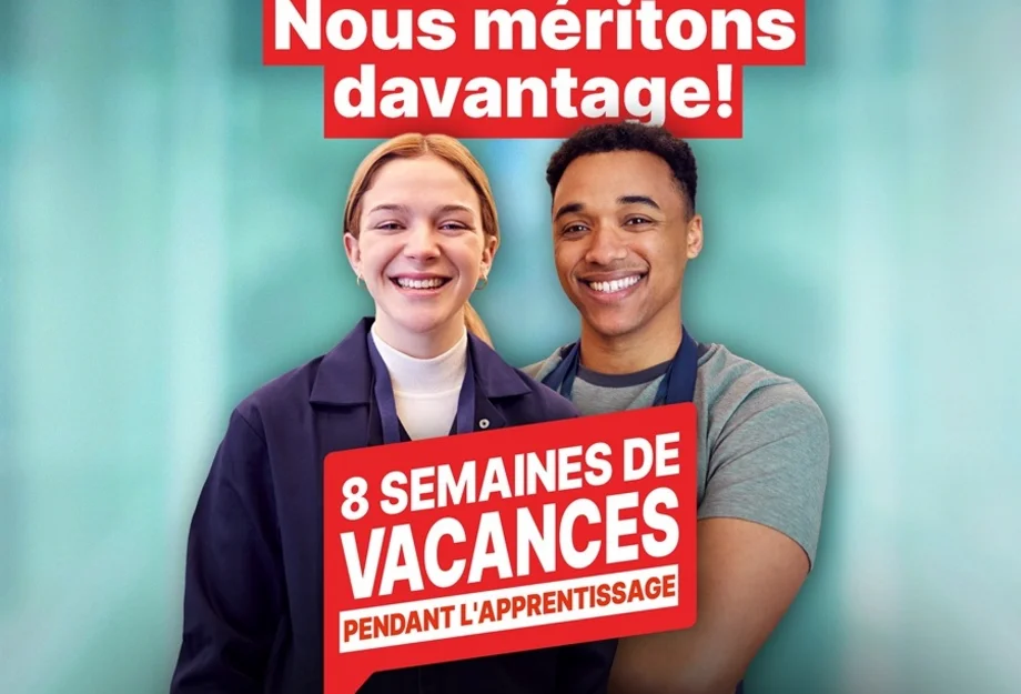 Nous méritions davantage ! 8 semaines de vacances pendant l'apprentissage Nous méritions davantage ! 8 semaines de vacances pendant l'apprentissage