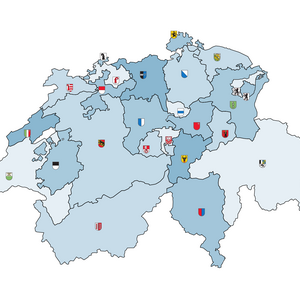 Carte des cantons suisses