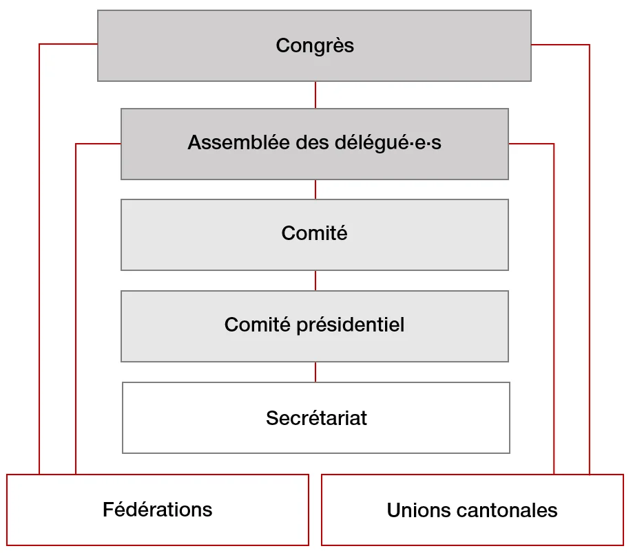 Les organes de l'USS Organigramme