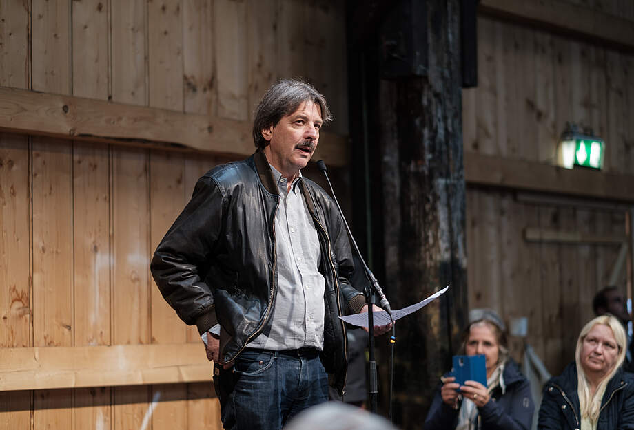 Paul Reichsteiner pendant son discours