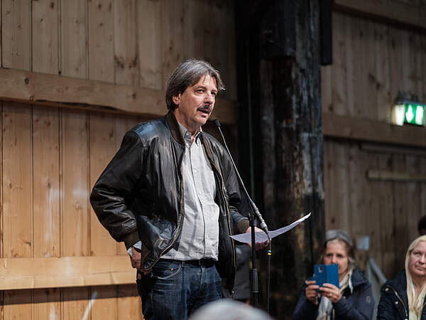 Paul Reichsteiner pendant son discours