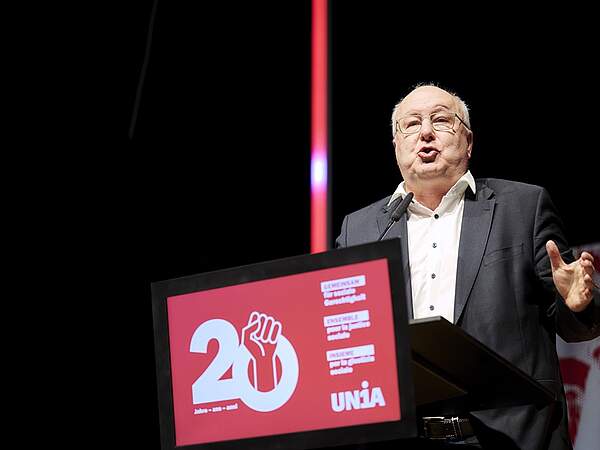 Pierre-Yves Maillard au Congrès d'Unia 2025
