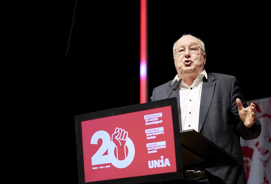 Pierre-Yves Maillard au Congrès d'Unia 2025