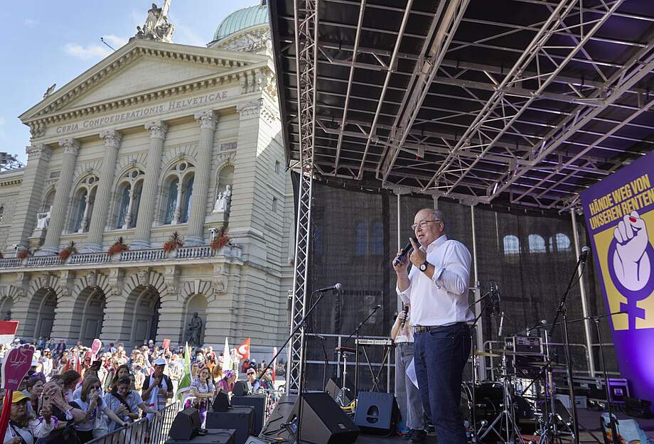 Manif du 18.09.2021 : discours de Pierre-Yves Maillard