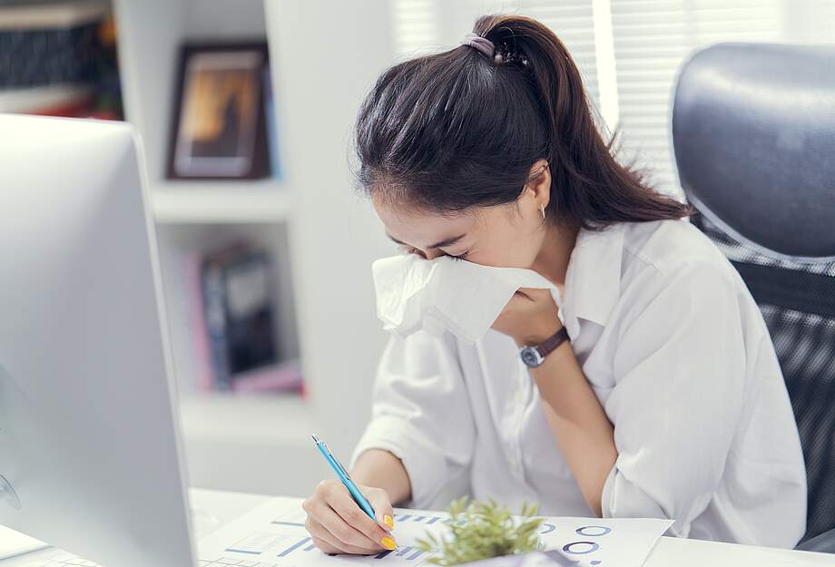 Malade au travail