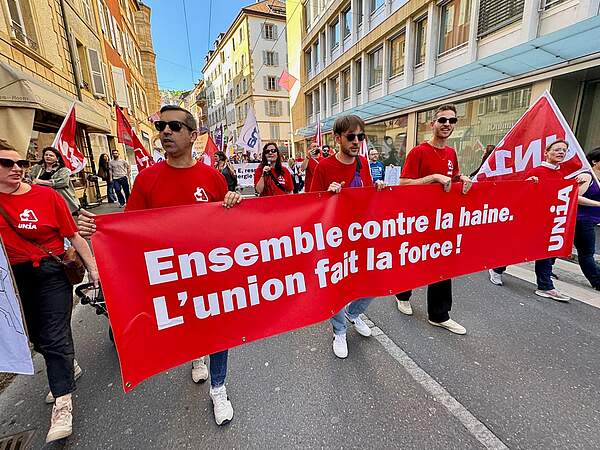 Manifestation à Neuchâtel
