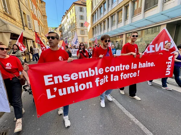 Manifestation à Neuchâtel