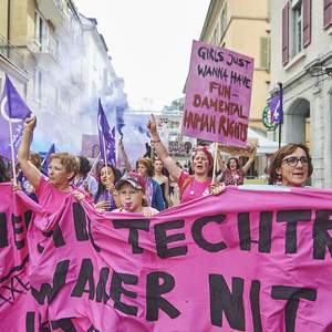 Demonstration in Sitten / Siton am 14.06.2019