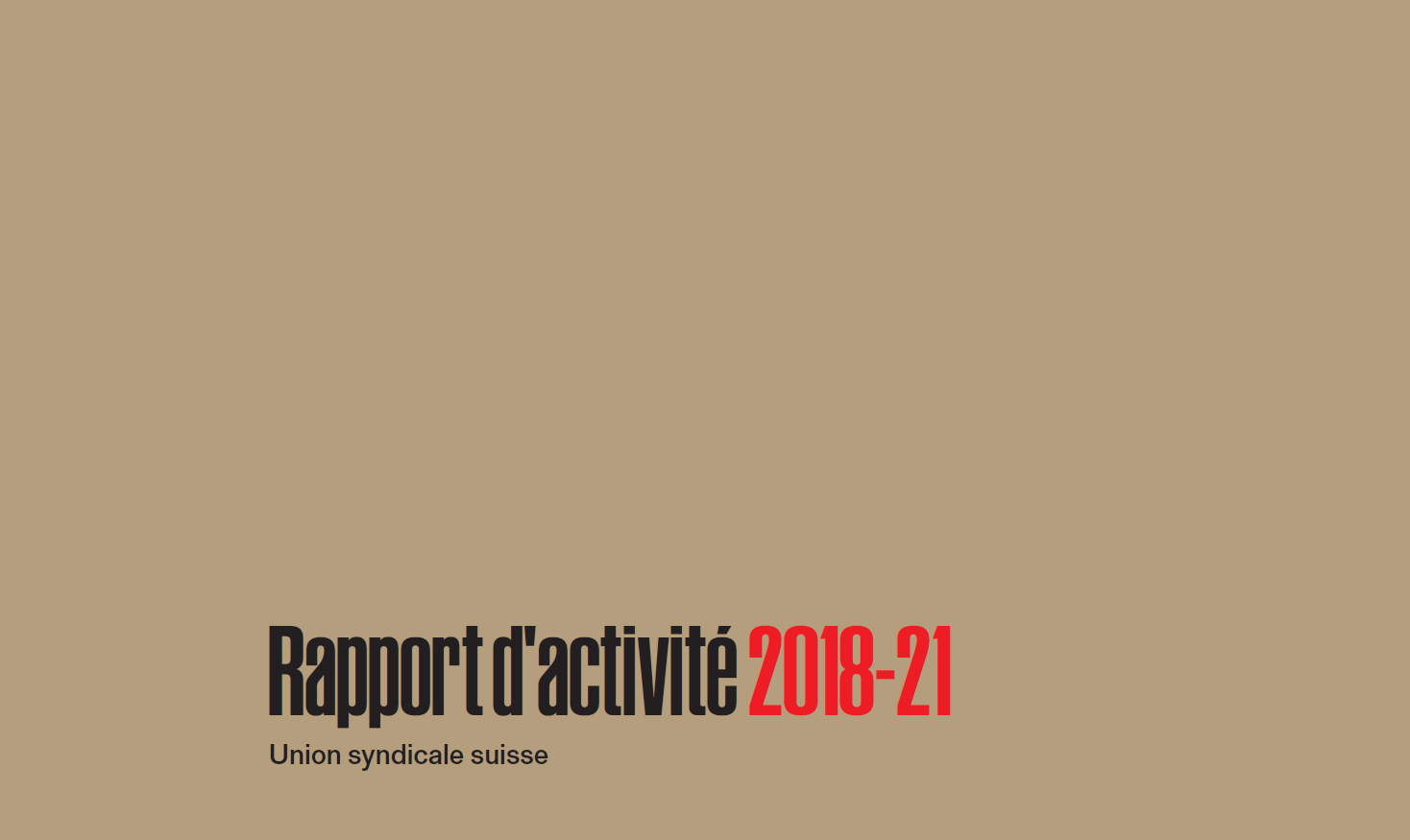 Rapport d'activité