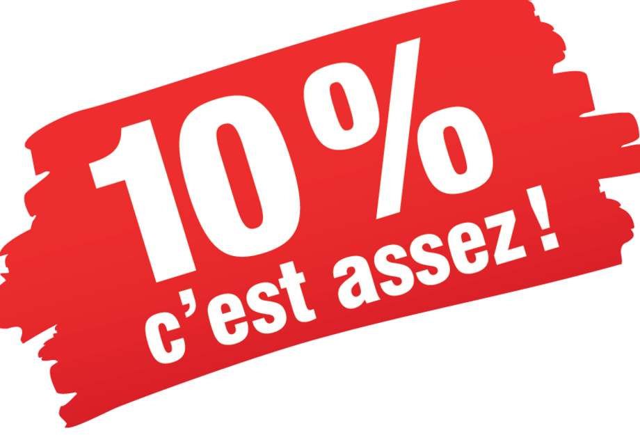 Initiative pour l'allègement des primes ! 10 % c'est assez !