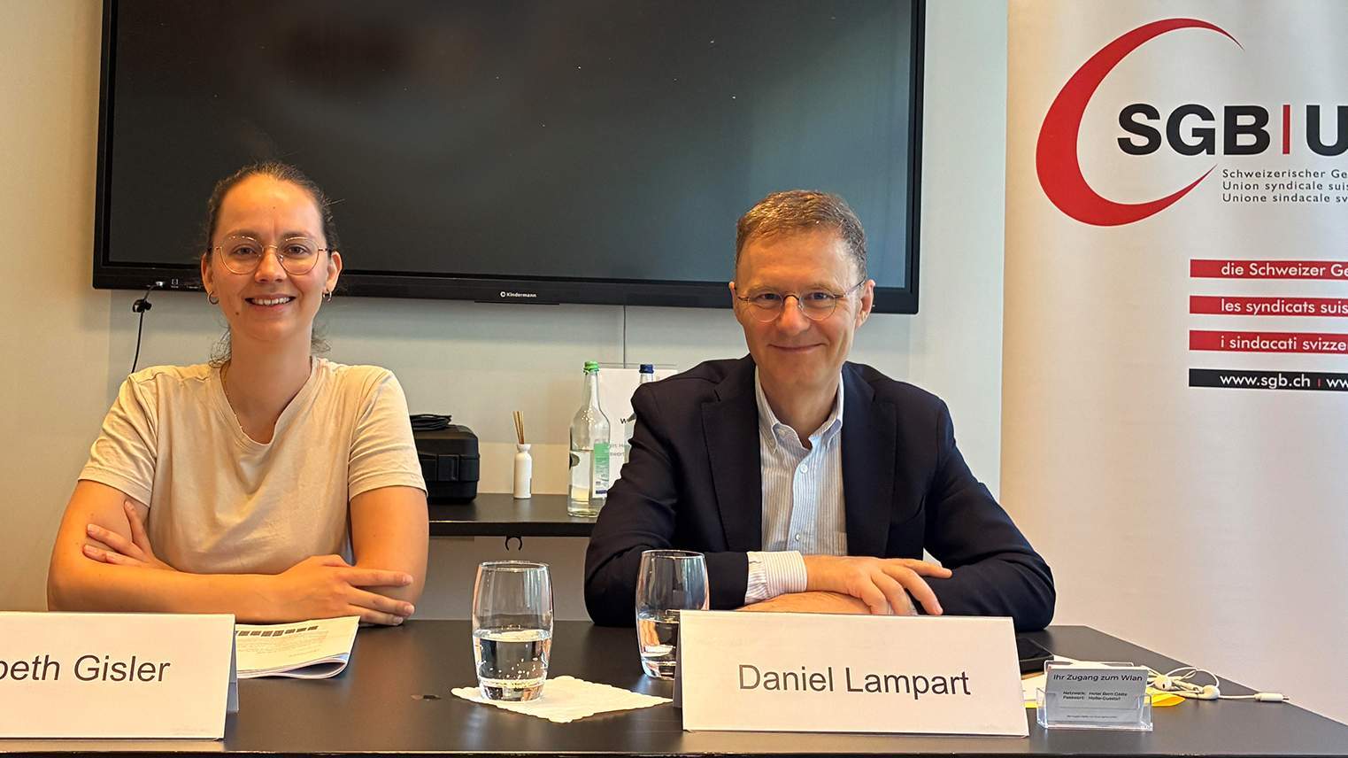 Elisabeth Gisler et Daniel Lampart
