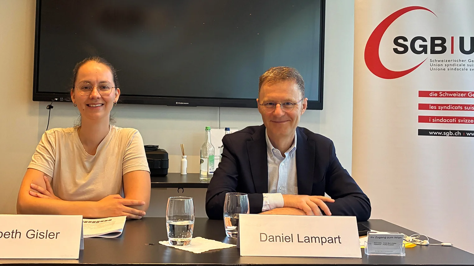 Elisabeth Gisler et Daniel Lampart