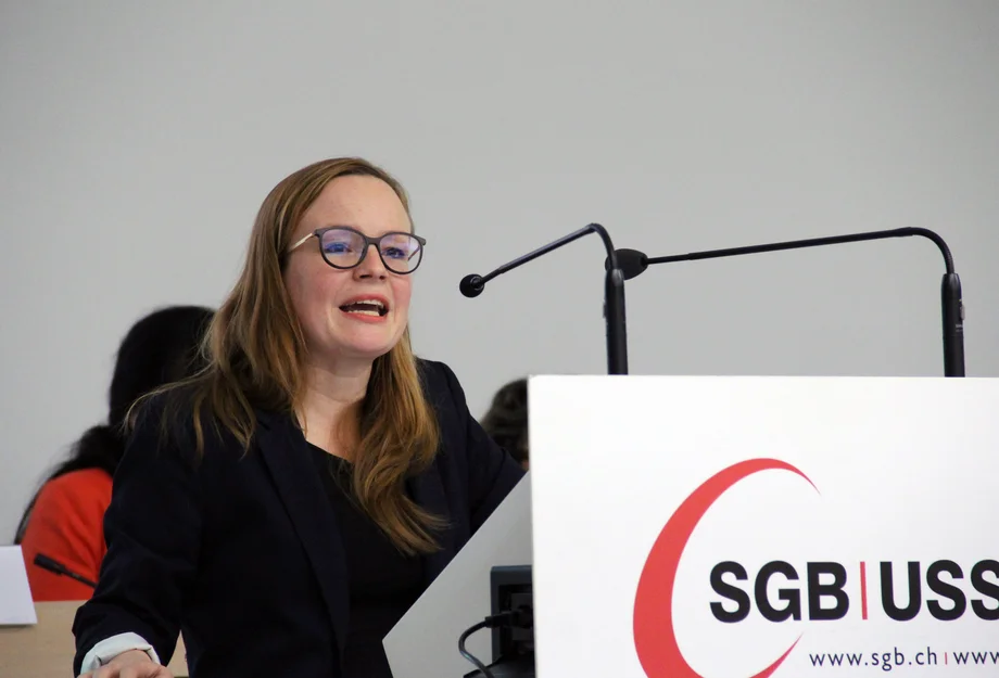 Gabriela Medici Gabriela Medici à l'assemblée des delégué-e-s 11/2019