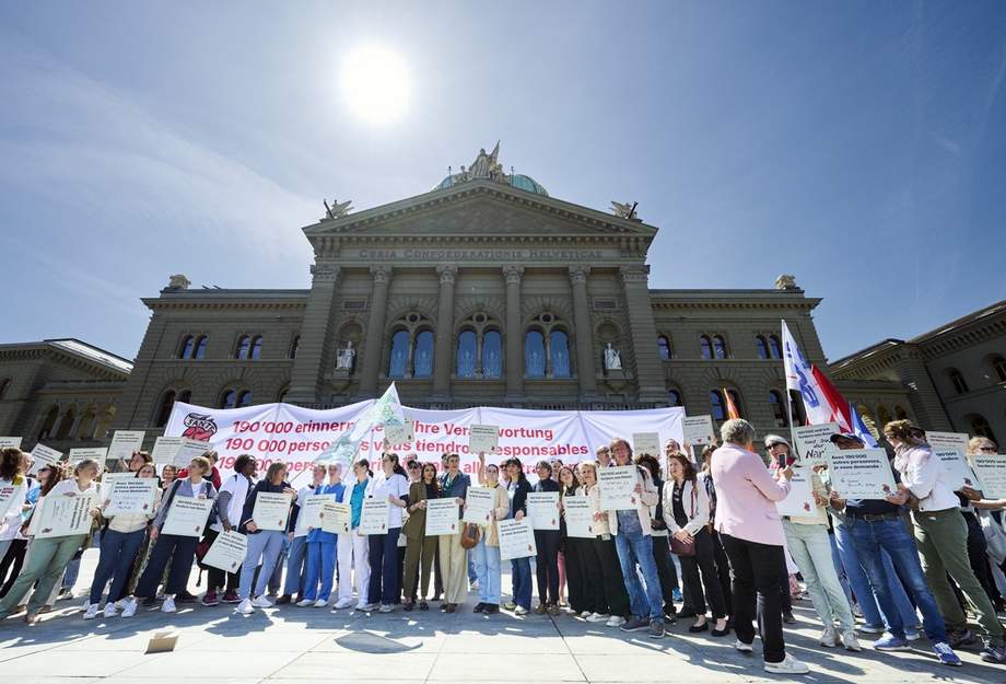 Dépot de l'appel des soins au Place fédéral le 27 avril 2026